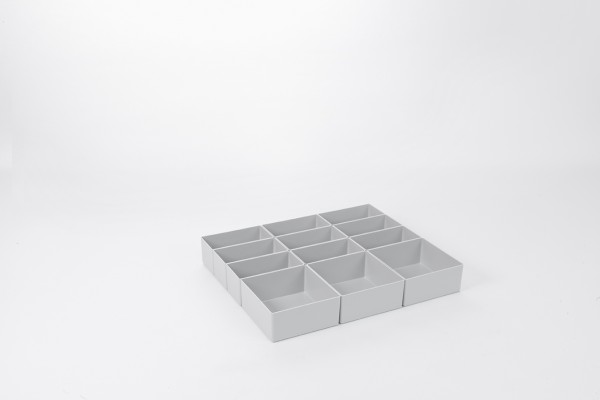 Boxensortiment für Flexmo Kunststoffkoffer 123 (25 Boxen)